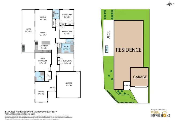 Floorplan of Homely house listing, 312 Casey Fields Boulevard, Cranbourne East VIC 3977