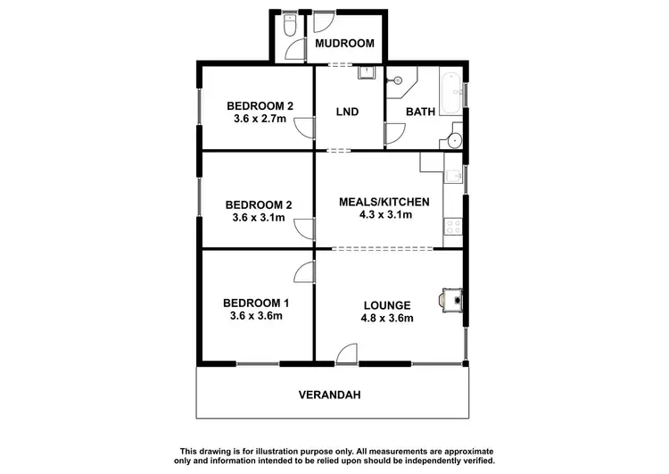 Floorplan of Homely house listing, 6 Goode Terrace, Nangwarry SA 5277