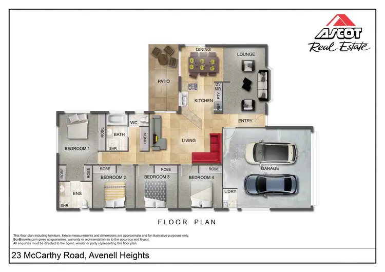 Floorplan of Homely house listing, 23 McCarthy Road, Avenell Heights QLD 4670