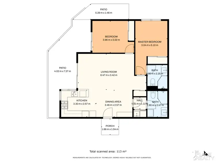 Floorplan of Homely unit listing, 10/28 Ivankovich Avenue, Beeliar WA 6164