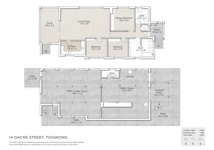 Floorplan of Homely house listing, 14 Dacre Street, Toowong QLD 4066