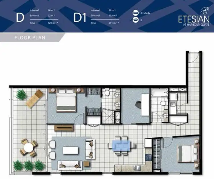 Floorplan of Homely apartment listing, 204/41 Harbour Town Drive, Biggera Waters QLD 4216