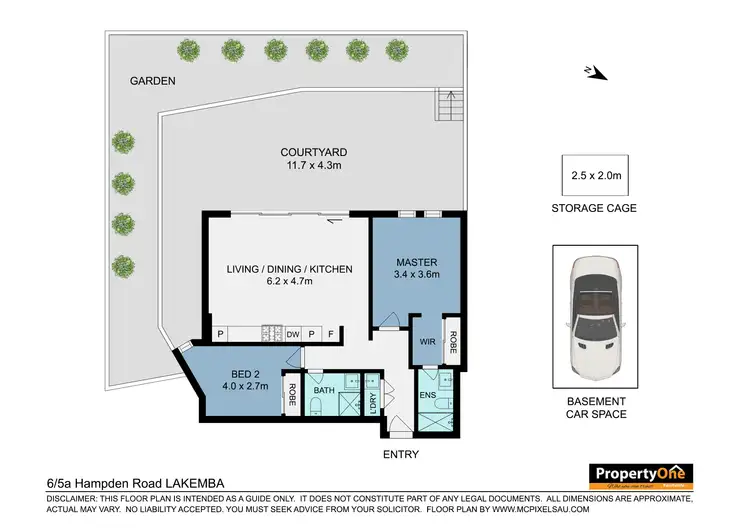 Floorplan of Homely apartment listing, 6/5A Hampden Road, Lakemba NSW 2195