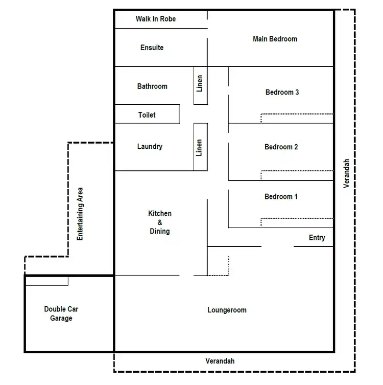 Floorplan of Homely house listing, 58 Warraderry Street, Grenfell NSW 2810