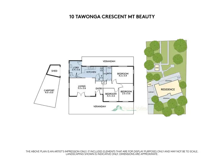 Floorplan of Homely house listing, 10 Tawonga Crescent, Mount Beauty VIC 3699