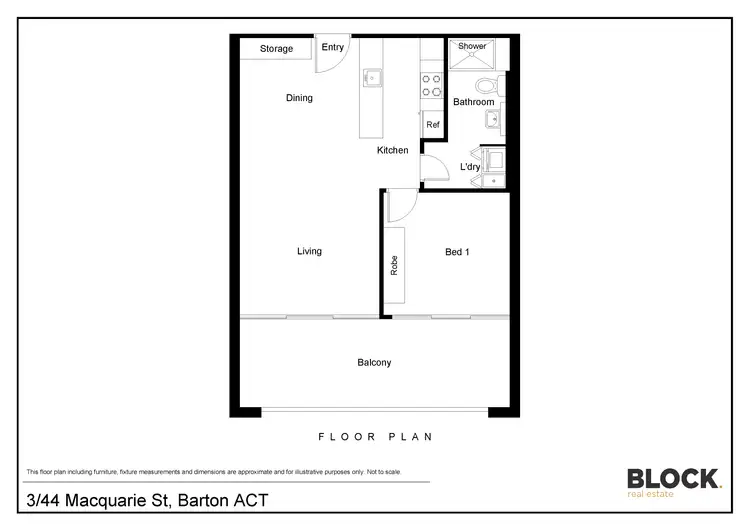 Floorplan of Homely apartment listing, 3/44 Macquarie Street, Barton ACT 2600