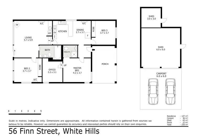 Floorplan of Homely house listing, 56 Finn Street, White Hills VIC 3550