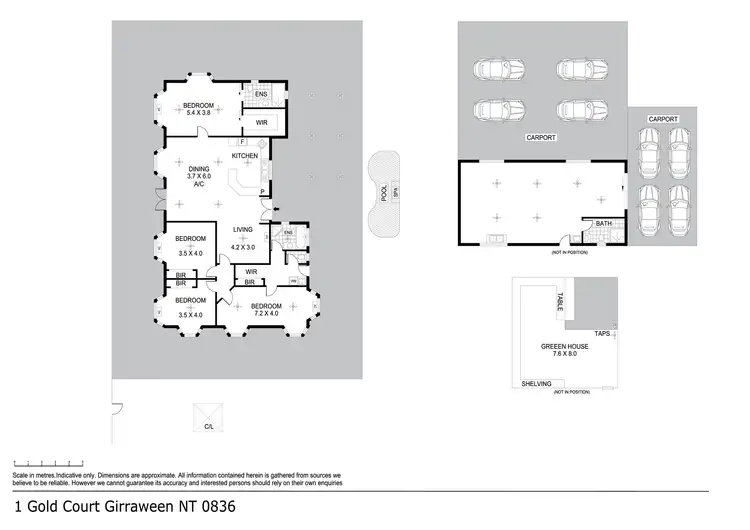 Floorplan of Homely house listing, 11 Gold Court, Girraween NT 836