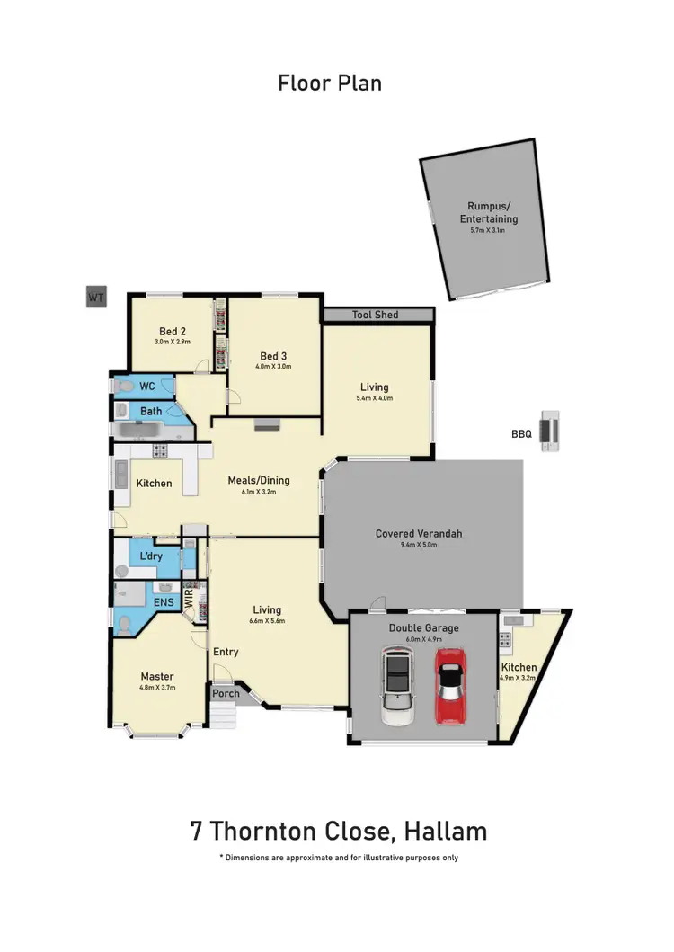 Floorplan of Homely house listing, 7 Thornton Close, Hallam VIC 3803