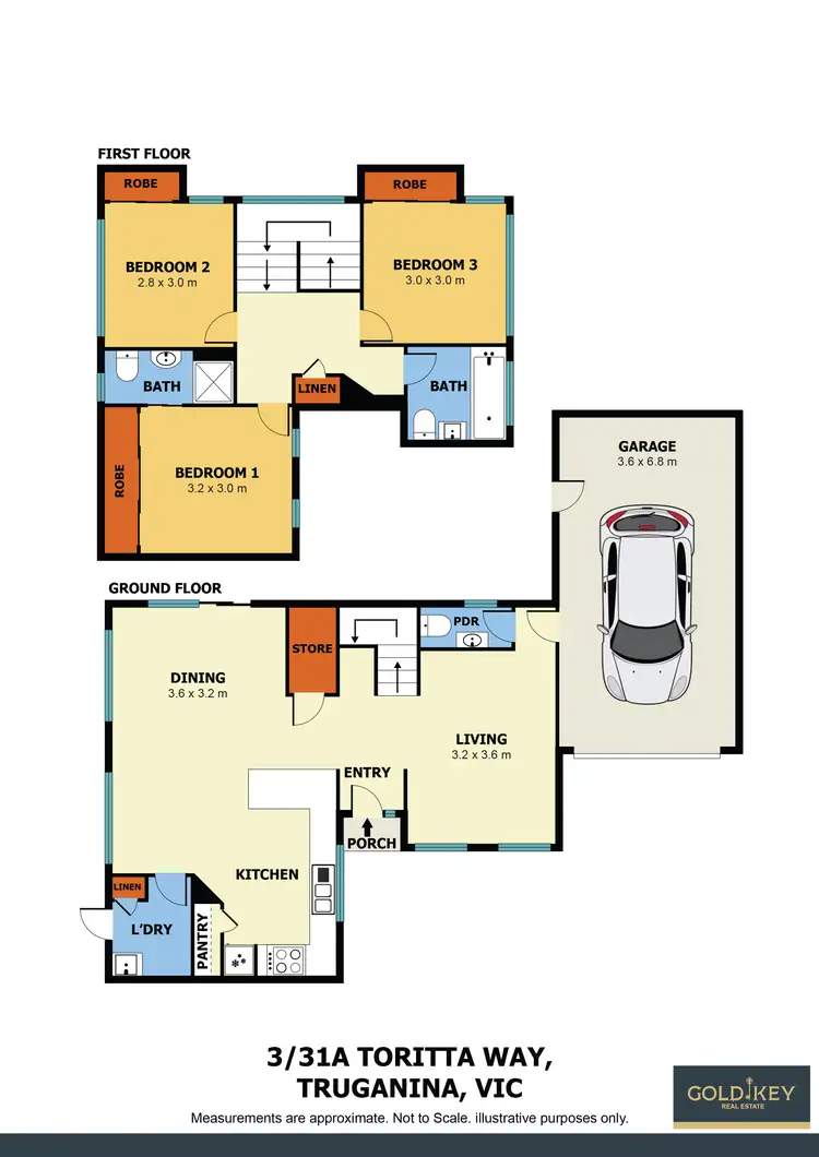 Floorplan of Homely townhouse listing, 3/31 Toritta Way, Truganina VIC 3029