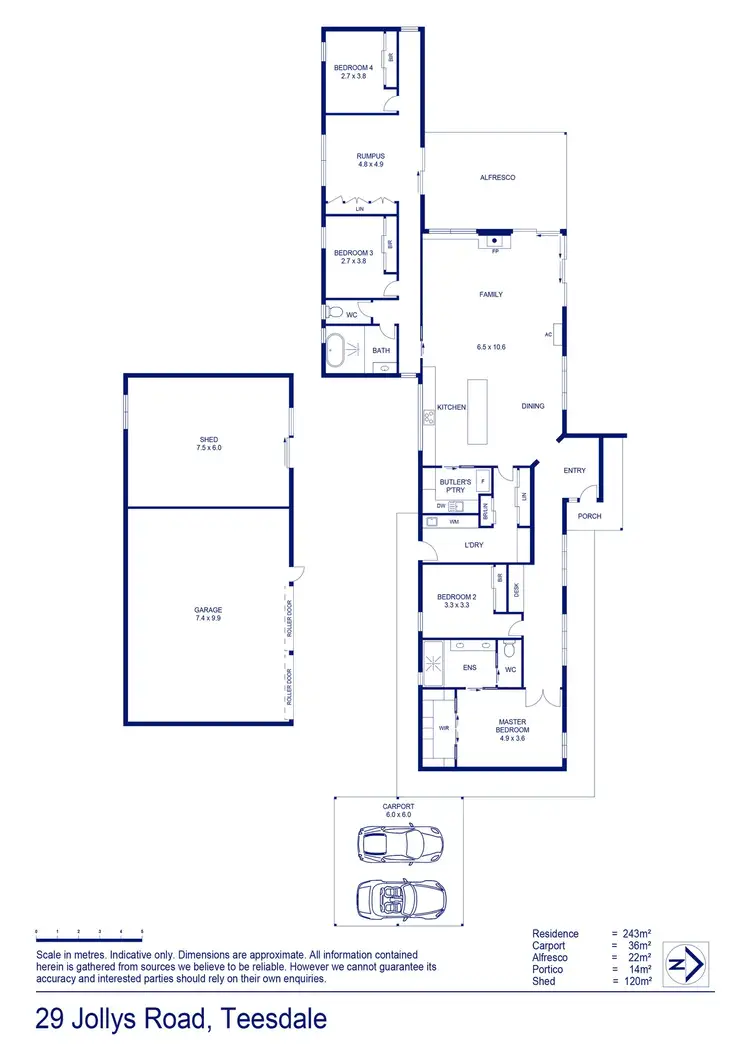 Floorplan of Homely house listing, 29 Jollys Road, Teesdale VIC 3328