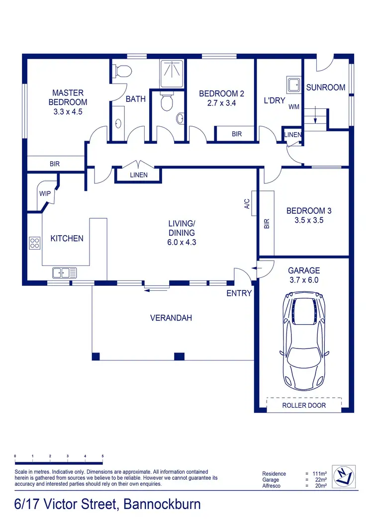 Floorplan of Homely unit listing, 6/17 Victor Street, Bannockburn VIC 3331