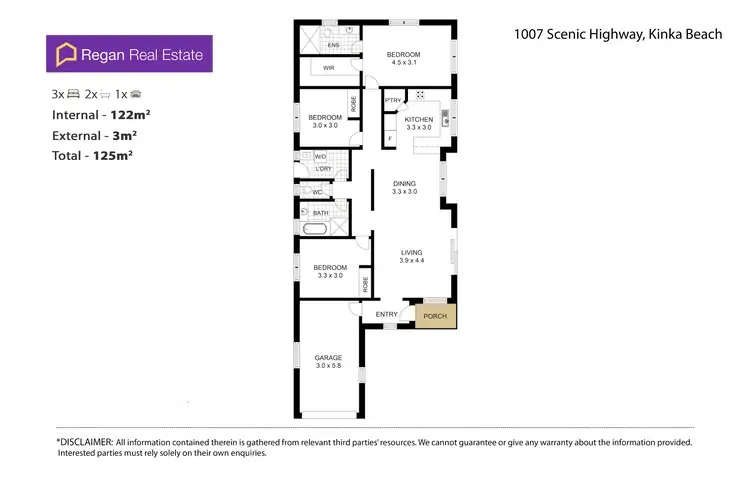 Floorplan of Homely house listing, 1007 Scenic Highway, Kinka Beach QLD 4703