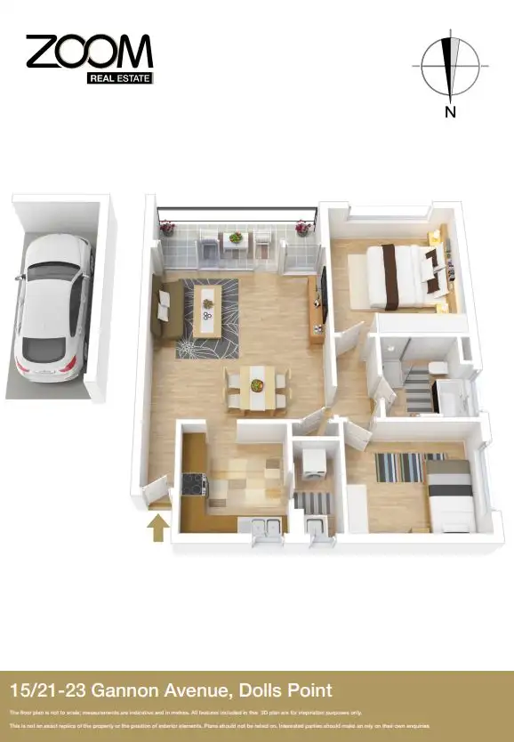 Floorplan of Homely apartment listing, 15/21-23 Gannon Avenue, Dolls Point NSW 2219