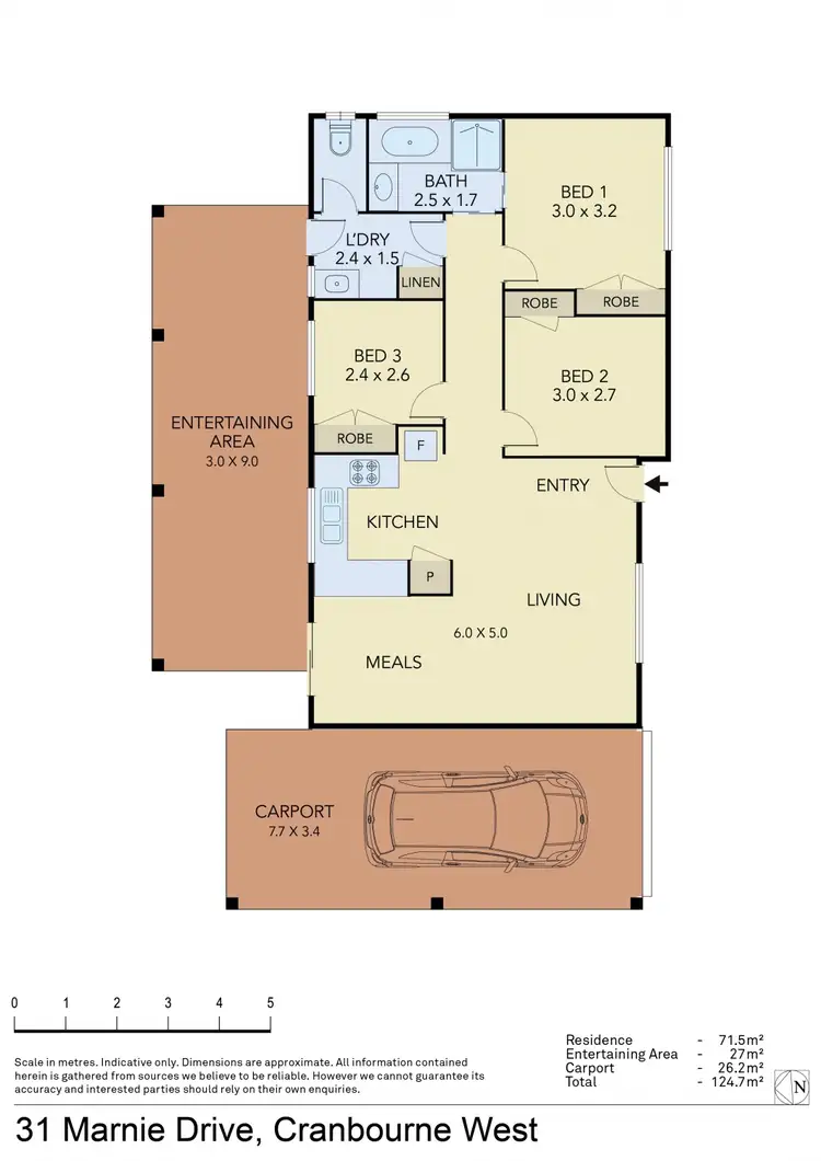 Floorplan of Homely house listing, 31 Marnie Drive, Cranbourne West VIC 3977