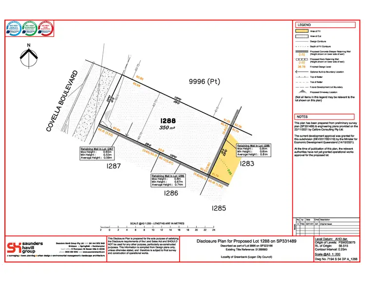 Floorplan of Homely land listing, New Lot Covella Boulevard, Greenbank QLD 4124