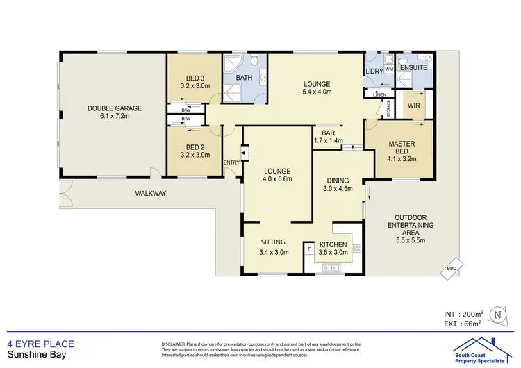 Floorplan of Homely house listing, 4 Eyre Place, Sunshine Bay NSW 2536