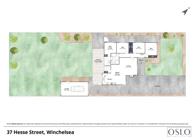 Floorplan of Homely house listing, 37 Hesse Street, Winchelsea VIC 3241
