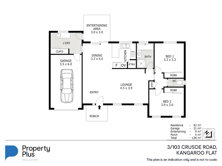 Floorplan of Homely unit listing, 3/103 Crusoe Road, Kangaroo Flat VIC 3555