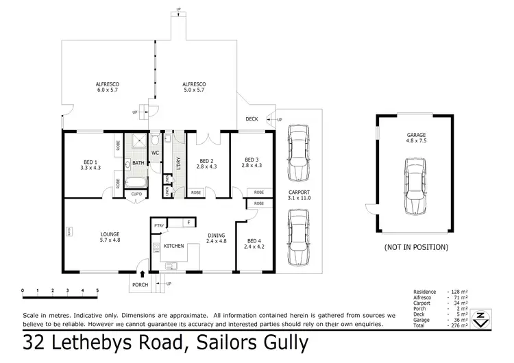 Floorplan of Homely house listing, 32 Lethebys Road, Sailors Gully VIC 3556