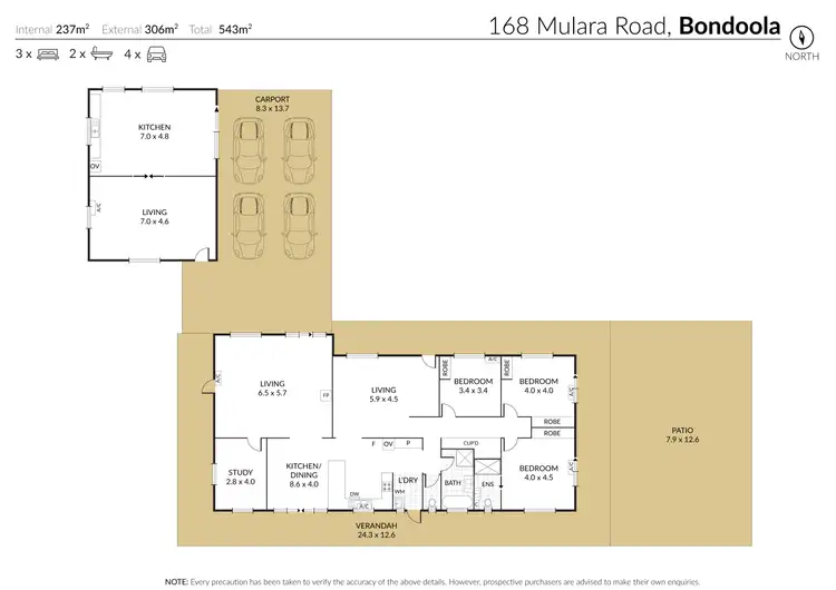 Floorplan of Homely house listing, 168 Mulara Road, Bondoola QLD 4703