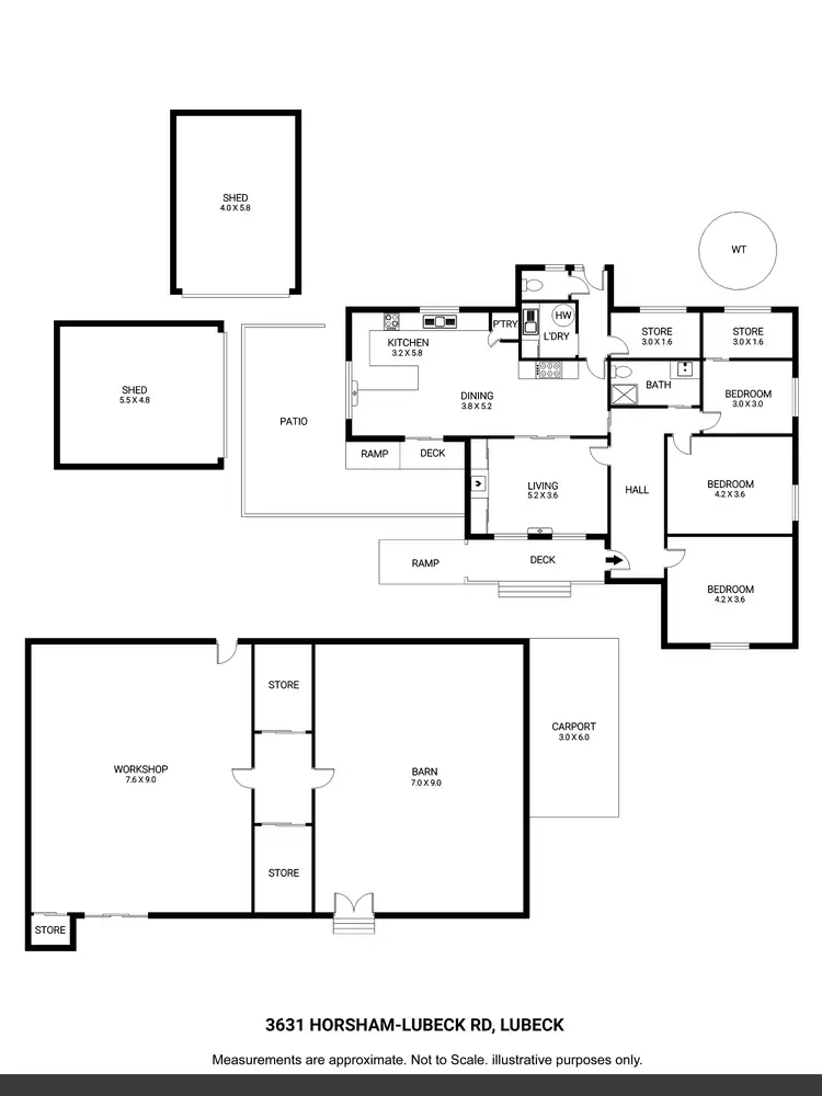 Floorplan of Homely house listing, 3631 Horsham-Lubeck Road, Lubeck VIC 3385