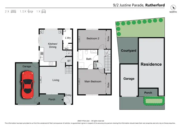 Floorplan of Homely house listing, 9/2A Justine Parade, Rutherford NSW 2320