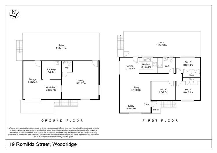Floorplan of Homely house listing, 19 Romilda Street, Woodridge QLD 4114