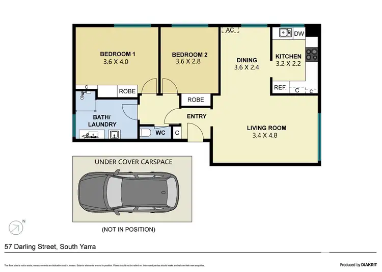 Floorplan of Homely apartment listing, 5/57 Darling Street, South Yarra VIC 3141