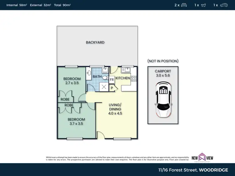 Floorplan of Homely unit listing, 11/16 FOREST STREET, Woodridge QLD 4114