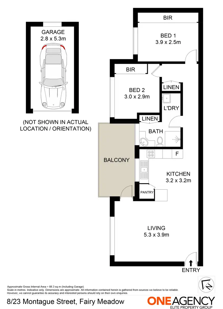 Floorplan of Homely apartment listing, 8/23 Montague Street, Fairy Meadow NSW 2519