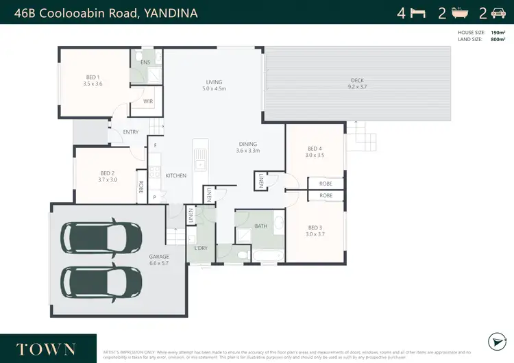 Floorplan of Homely house listing, 46B Cooloolabin Road, Yandina QLD 4561