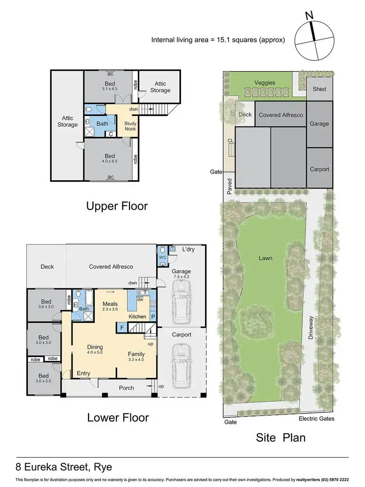 Floorplan of Homely house listing, 8 Eureka Street, Rye VIC 3941