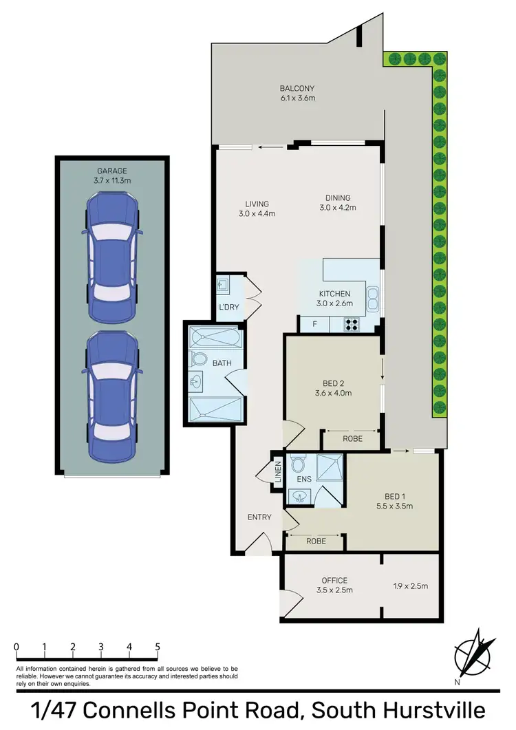 Floorplan of Homely apartment listing, 1/47 Connells Point Road, South Hurstville NSW 2221