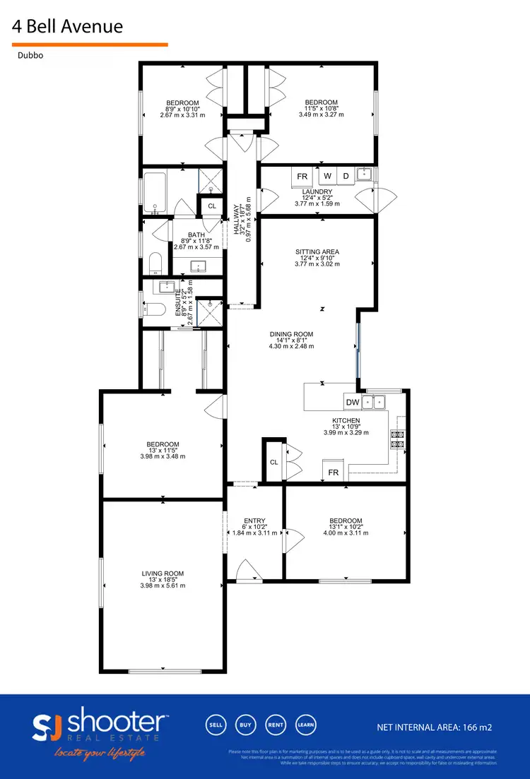 Floorplan of Homely house listing, 4 Bell Avenue, Dubbo NSW 2830
