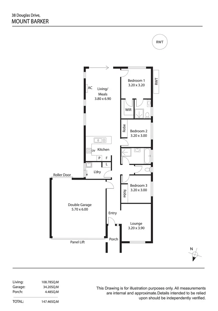 Floorplan of Homely house listing, 38 Douglas Drive, Mount Barker SA 5251