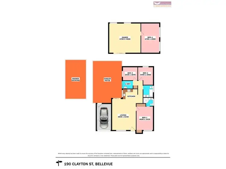Floorplan of Homely house listing, 190 Clayton Street, Bellevue WA 6056