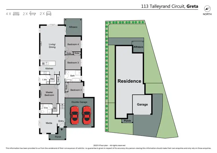 Floorplan of Homely house listing, 113 Talleyrand Circuit, Greta NSW 2334