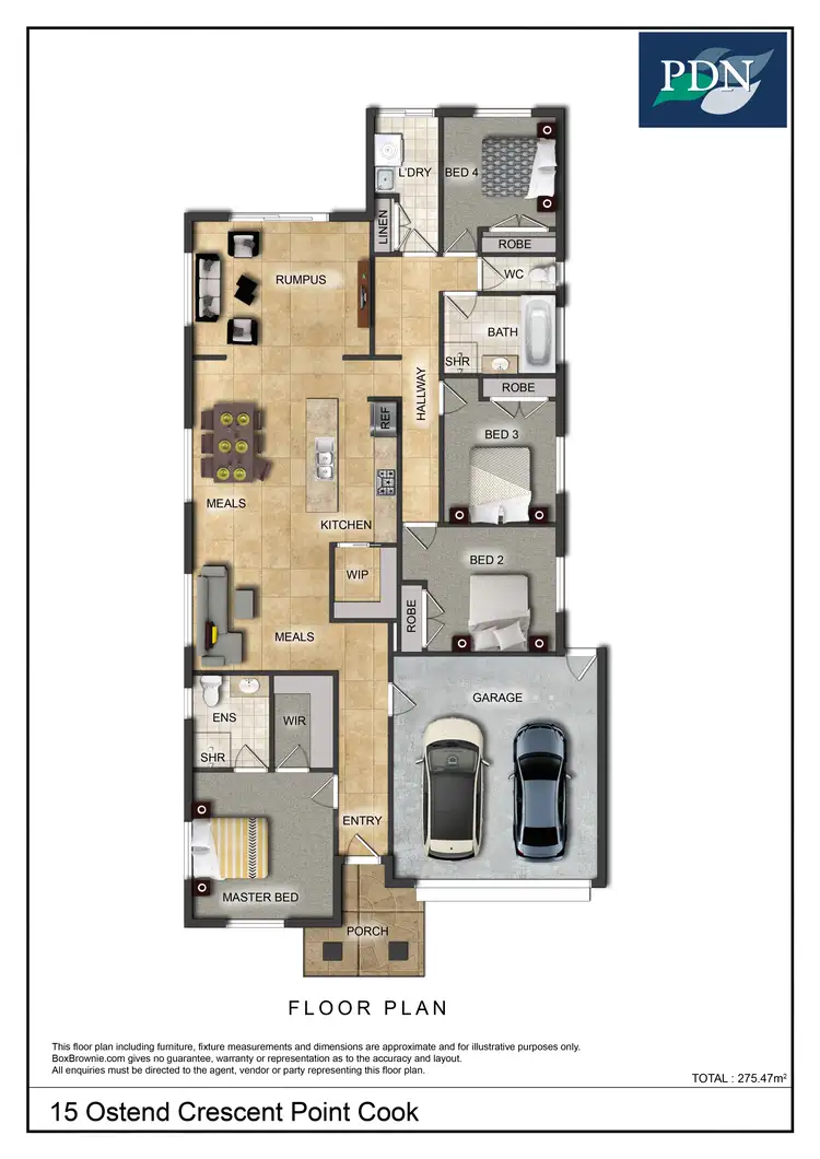Floorplan of Homely house listing, 15 Ostend Crescent, Point Cook VIC 3030