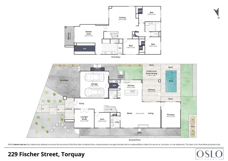 Floorplan of Homely house listing, 229 Fischer Street, Torquay VIC 3228