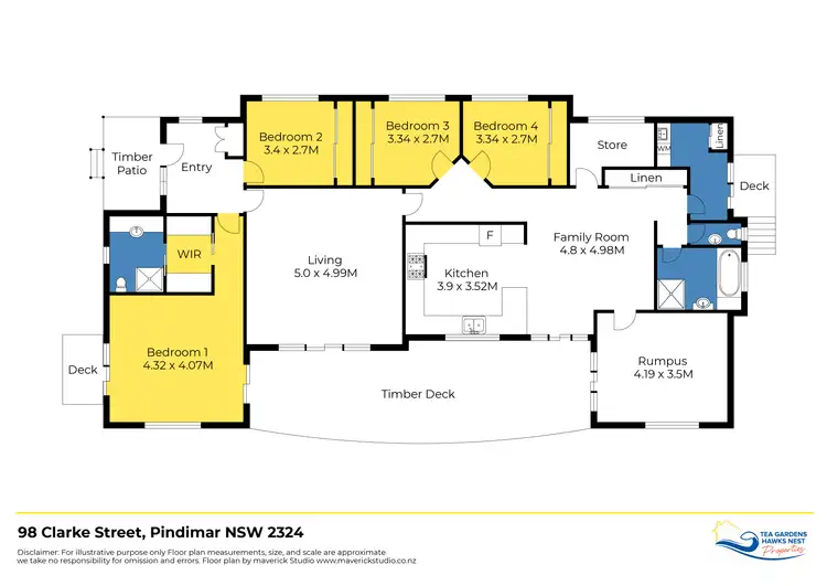 Floorplan of Homely house listing, 98 Clarke Street, Pindimar NSW 2324