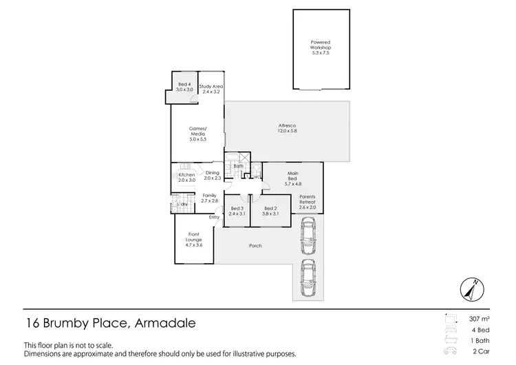 Floorplan of Homely house listing, 16 Brumby Place, Armadale WA 6112