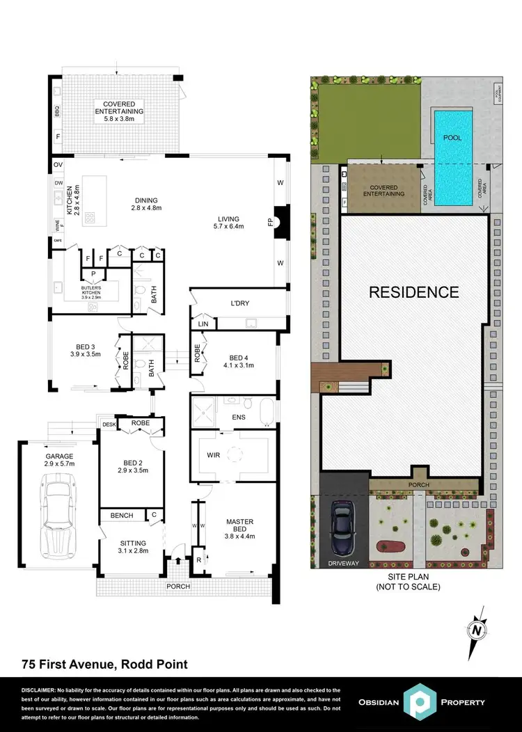 Floorplan of Homely house listing, 75 First Avenue, Rodd Point NSW 2046
