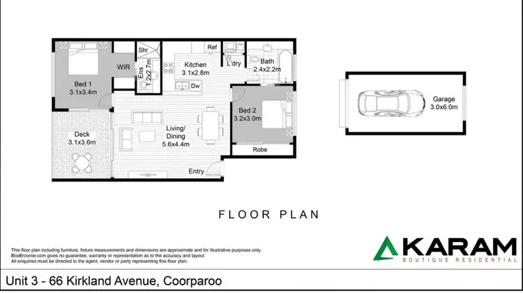 Floorplan of Homely apartment listing, 66 Kirkland Avenue, Coorparoo QLD 4151