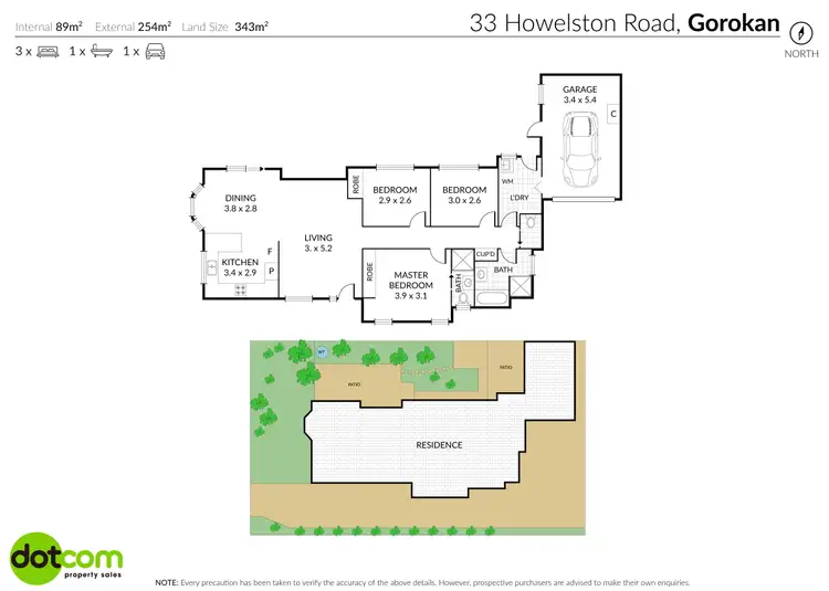 Floorplan of Homely villa listing, 1/33 Howelston Road, Gorokan NSW 2263