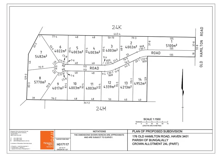 Floorplan of Homely land listing, 176 Old Hamilton Road, Haven VIC 3401
