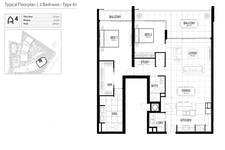 Floorplan of Homely unit listing, 121/93 Sheehan Avenue, Hope Island QLD 4212