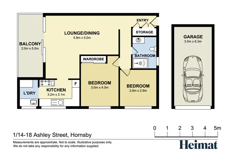 Floorplan of Homely apartment listing, 1/14-18 Ashley Street, Hornsby NSW 2077