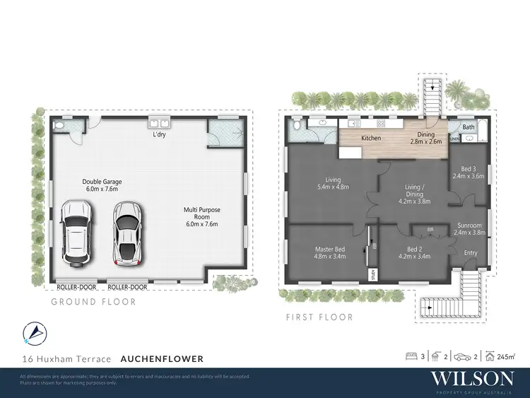 Floorplan of Homely house listing, 16 Huxham Terrace, Auchenflower QLD 4066