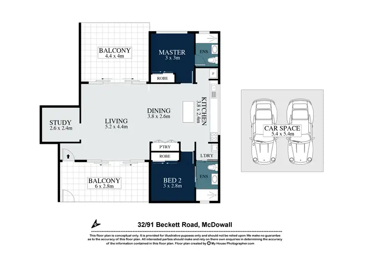 Floorplan of Homely unit listing, 32/91 Beckett Rd, Mcdowall QLD 4053